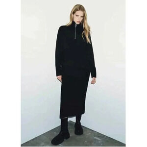 Zara KNIT DRESS WITH ZIPPER
